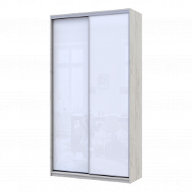 Шафа купе Сіті Лайт Слім Біле Дерево Скло Біле 120х45х225 (44900293)
