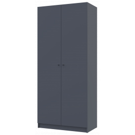 Шафа для одягу Doros Promo з полицями Графіт 2 ДСП 90х48х204 (42005101)