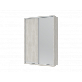 Шафа купе Doros Сіті Лайт Біле дерево 1 ДСП / 1 Дзеркало 150х60х225 (42002062)