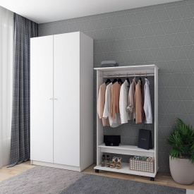 Гардеробна стійка Doros Д2 Білий 85х41.6х150 (41510080)