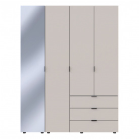 Шафа для одягу Doros Гелар Кашемір 3ДСП/Дзеркало 155х49.5х203.4 (80737657)