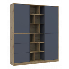 Шафа для одягу Doros Морган Дуб Артізан/Графіт ДСП/Шухляди 180х38.5х210 (42002256)