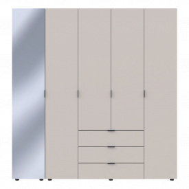 Шафа для одягу Doros Гелар Кашемір 4ДСП/Дзеркало 194х49.5х203.4 (80737659)