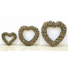 Декор плетені Серця прикраси з натурального ротанга