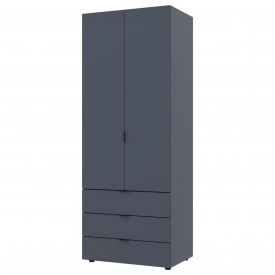 Розпашна Шафа для одягу Doros Гелар Графіт 2 ДСП 77,5х49,5х203,4 (80737023)