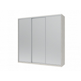 Шафа купе Doros Сіті Лайт Біле дерево 3 Дзеркала 225х60х225 (44900082)