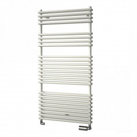 Полотенцесушитель водяной ISAN Ikaria Double 732x600 дизайнерский, белый матовый