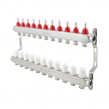 Коллектор теплого пола Polmark 1″3/4″ c 11 выходами (PSMF111)