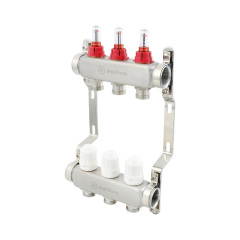 Коллектор теплого пола Polmark 1″3/4″ c 3 выходами, с расходомерами (PSMF103) Рівне