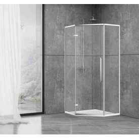 Душова кабіна Dusel DL197H Chrome 1000x1000x1900, скло прозоре