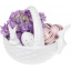 Конфетница Корзина с кроликами фруктовница 22х19х17.2см белый DP66262 BonaDi Киев