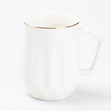 Чашка керамическая TS Kitchen Fine Ceramics 400 мл белая (HP7189W)