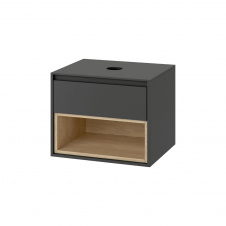 Тумба в ванную Excellent Tuto 60x47 настенная, серая (MLEX.0102.600.GRBL)