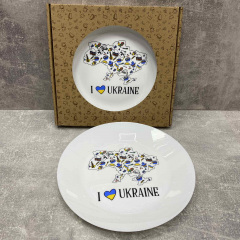 Тарелка d-25 см "I love Ukraine" Kvarta 1219 Житомир