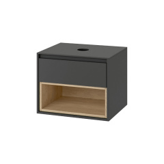 Тумба в ванную Excellent Tuto 60x47 настенная, серая (MLEX.0102.600.GRBL) Ізюм