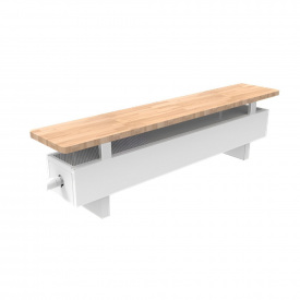 Электрический конвектор ISAN Ecolite CUBE Selft 850 Вт 10м2 дизайнерский, белый