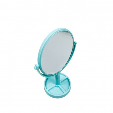 Зеркало косметическое A-PLUS 704 HB h-30 см Бирюзовый