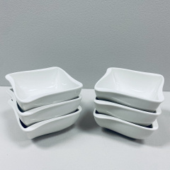 Набор фарфоровых соусников Stenson 5812 6 шт 9x9 см Ворожба