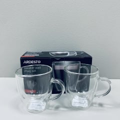 Набір чашок з подвійними стінками Ardesto AR 2610BH 2 шт 100 мл Васильків
