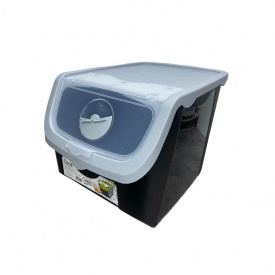 Контейнер для овочів 12 л 23,5х32,5х23,5 см Hobby Life 02 1506 чорний із світло-сірим