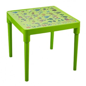 Стіл дитячий Алеана-100027 Азбука Українська 51 х 51 см h-47 см Оливковий