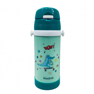 Термос з трубочкою Magio MG-1049-1 350 мл Зелений