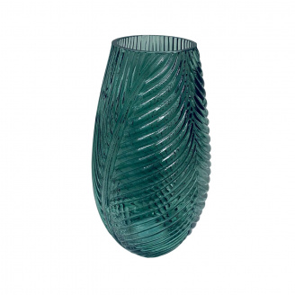 Ваза скляна для квітів OLens 102-946 Бутон 32 см Зелений