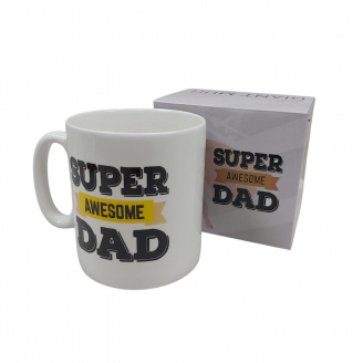 Чашка керамическая OLens 3234 800 мл Super awesome dad XXL