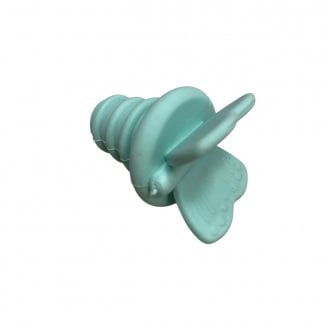 Корок силіконова для пляшки Stenson Butterfly 50808 4,5 см Бірюзовий