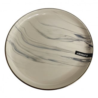 Тарілка десертна Ardesto Marmo AR2919MRB 19 см Бежевий мармур
