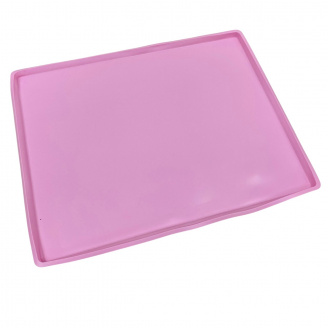 Коврик-деко с бортиком Stenson MH-3308 37x30x1 см Розовый