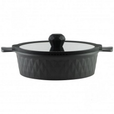 Сотейник с крышкой Gusto Black Ice Pepper Greblon 4.2 л Черный C2 PR-6004
