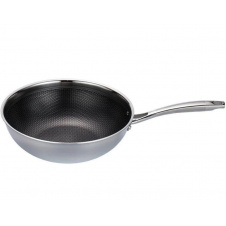 Сковорода Maestro WOK профессиональная 30 см Серо-черный MR-1224-30