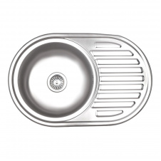 Мийка для кухні Lidz 7750 0,8 мм Micro Decor, сталь (LIDZ7750MDEC)