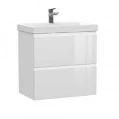 Тумба в ванную Cersanit Moduo Slim B04 58,5х37,5 с умывальником Moduo Slim 60, белая (000020314) Киев