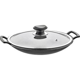 Сковорода O.M.S Вок 30 см Чорний 3228-30-Grey
