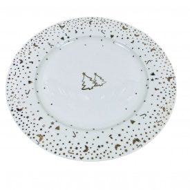 Тарілка обідня порцелянова Bona Di 498-297 Зимова казка 26 см