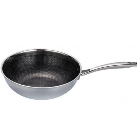 Сковорода Maestro WOK профессиональная 30 см Серо-черный MR-1224-30