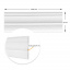 Самоклеючий плінтус РР білий 2300*70*4мм (D) SW-00001829 Sticker Wall Кропивницький