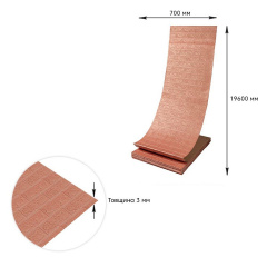 Панель стінова в рулоні 3D 700мм*19,6м*3мм Пудра (D) Sticker Wall SW-00001919 Мукачево