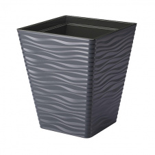 Горшок для цветов Sahara kwadro-30 антрацит Form-Plastic