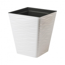 Горшок для цветов Sahara kwadro-40 белый Form-Plastic 41 л