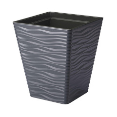 Горшок для цветов Sahara kwadro-30 антрацит Form-Plastic Киев