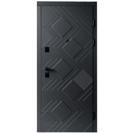 Входная дверь Рубеж кварцит/белый мат 860х960х2050 мм 