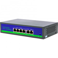PoE комутатор PowerPlant 4ch 100Mbps+2G uplink Кам'янка-Дніпровська