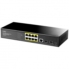 PoE-комутатор 11-портовий Cudy керований L2 GS2008PS2 гігабітний з 8 портами PoE
