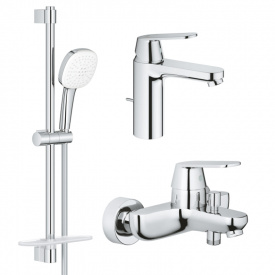 Набір змішувачів для ванни 3 в 1 Grohe Eurosmart Cosmopolitan хром (UA126112M3)