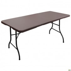Стіл складаний Ford 1800х755 мм пластик під ротанг коричневий