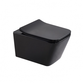 Унитаз подвесной Armaform Elan Rimless 520х365 безободковый, черный матовый (1622-220-81)