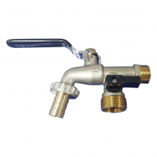 Кран поливочный SD Plus 1/2"Н на 2 выхода, латунь (SD141W15)